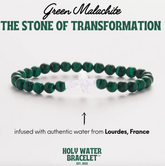 Holy Cross Bracelet in Malachite